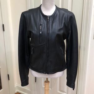Unik Ultra Black leather Jacket
